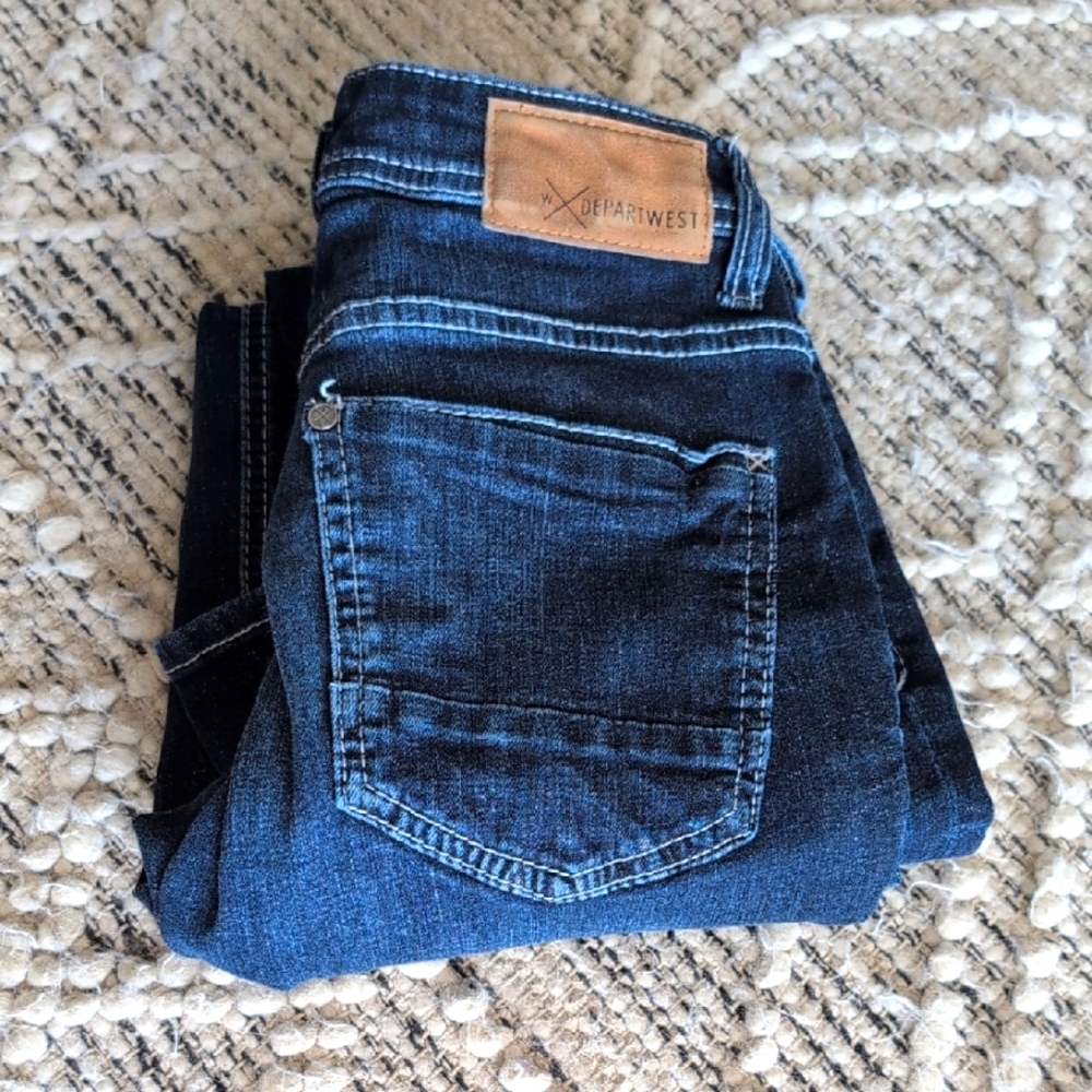 Depart West Dark Wash Jeans Buckle Jeans Trouper 26x32 BKE Like new